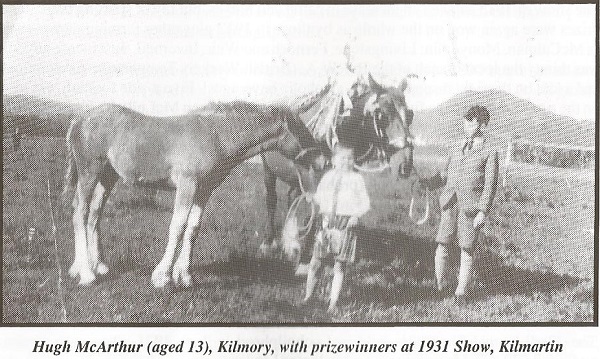 Hugh McArthur (13), Kilmory with prizewinners at 1931 Show, Kilmartin